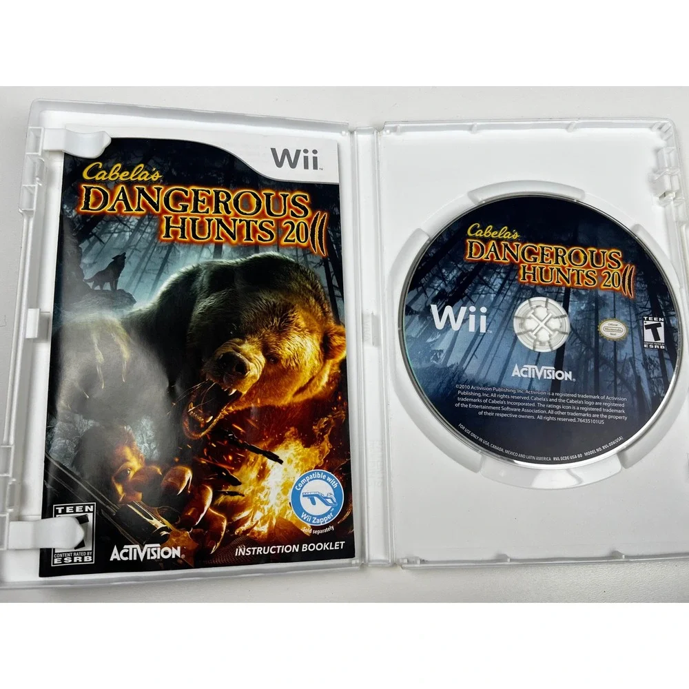 Cabelas Dangerous‎ Hunts 2011 Nintendo Wii Video Game Complete